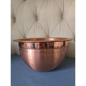 Vintage Copper Mixing Bowl Large Kitchen Bowl
